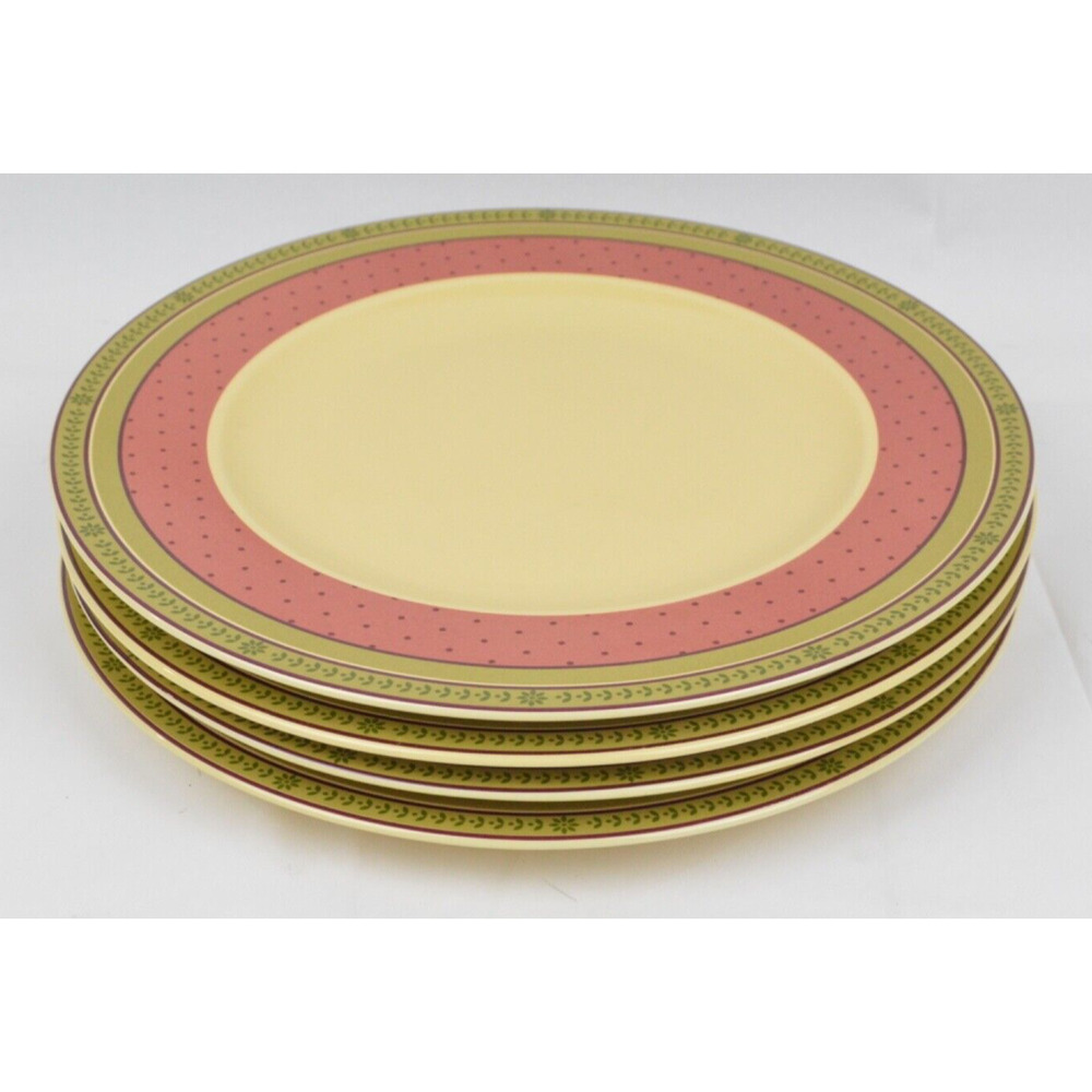 Waverly Garden Room Floral Manor Dinner Plates Set 4 10.75" Made Poland Vintage